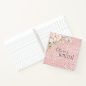 Carnet Floral métallique rose (Intérieur)