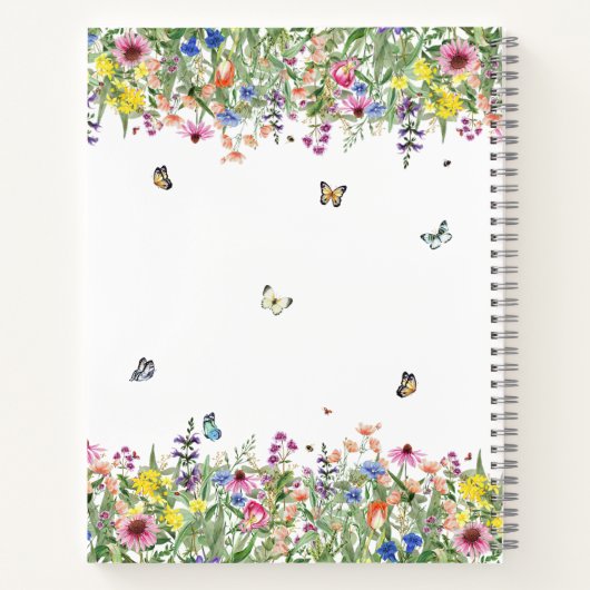 Carnet Floral moderne (Dos)