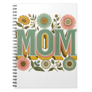 Carnet Floral MOM Retro Typography – Mother's Day Shirt
