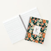 Carnet Floral monogramme personnalisé (Intérieur)