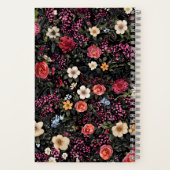 Carnet Floral monogramme personnalisé (Verso)