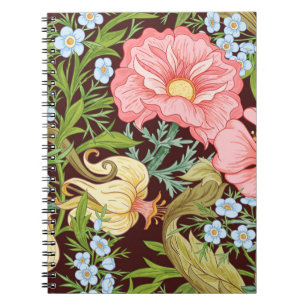 Carnet Floral motif sans couture, arrière - plan avec In
