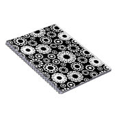 Carnet floral noir et blanc (Côté Droit)
