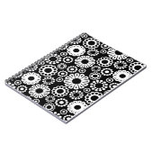 Carnet floral noir et blanc (Côté gauche)