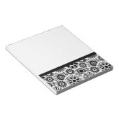 Carnet floral noir et blanc (Incliné)