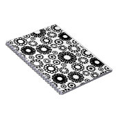 Carnet floral noir et blanc (Côté Droit)