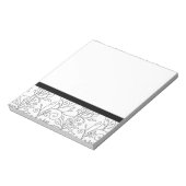 Carnet floral noir et blanc (Tourné)