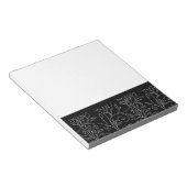 Carnet floral noir et blanc (Incliné)