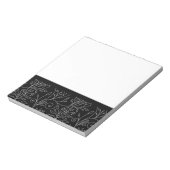 Carnet floral noir et blanc (Tourné)