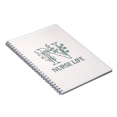 Carnet Floral Nurse Life Monogram N (Côté Droit)