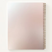 Carnet floral orange élégant (Dos)