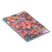 Carnet Floral orange et violet (Côté Droit)