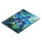Carnet Floral orchidée bleue (Côté gauche)
