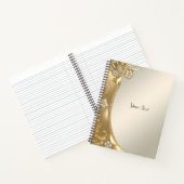 Carnet floral orné doré (Intérieur)