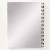 Carnet floral orné rose (Dos)