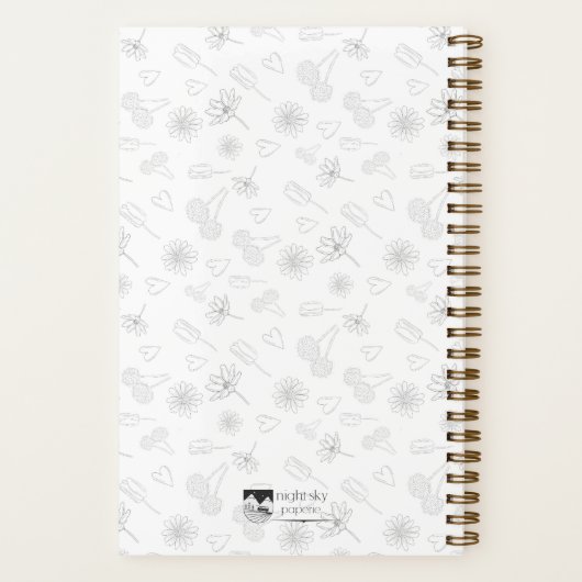 Carnet Floral Outline Notebook (Verso)