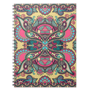 Carnet Floral Paisley Bandanna : Ornement traditionnel