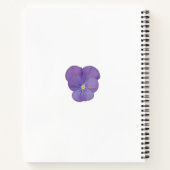 Carnet floral Pansy Focus (Dos)