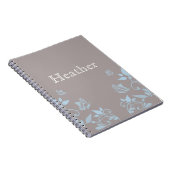 Carnet floral papillon bleu (Côté Droit)