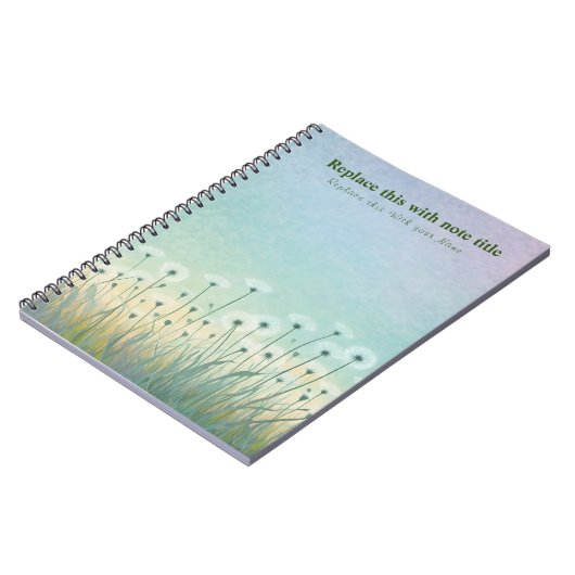 Carnet floral Pastel (Côté gauche)