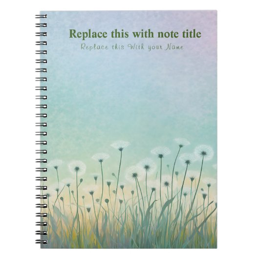 Carnet floral Pastel (Devant)