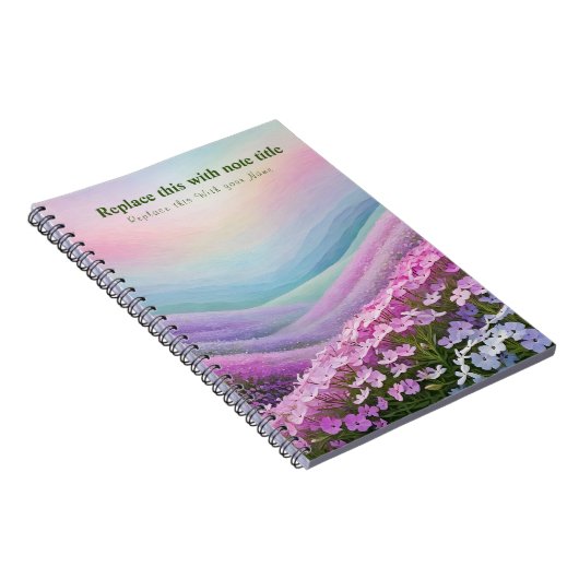 Carnet floral Pastel (Côté Droit)