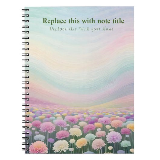 Carnet floral Pastel (Devant)