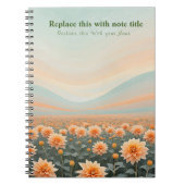 Carnet floral Pastel (Devant)