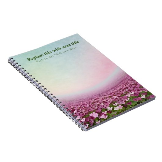 Carnet floral Pastel (Côté Droit)