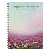 Carnet floral Pastel (Devant)