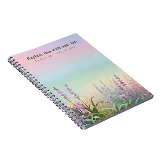 Carnet floral Pastel (Côté Droit)