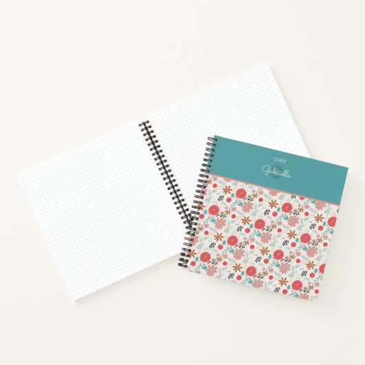 Carnet Floral peint (Intérieur)