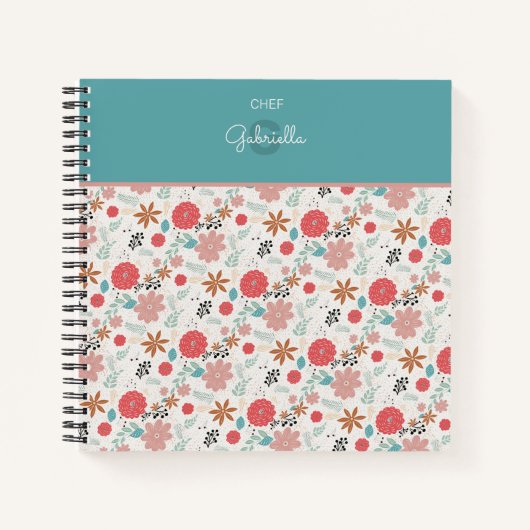 Carnet Floral peint (Devant)