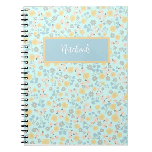Carnet floral personnalisable (Devant)