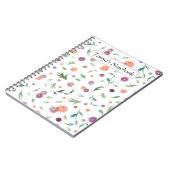 Carnet floral personnalisé - Cadeau d'anniversaire (Côté gauche)