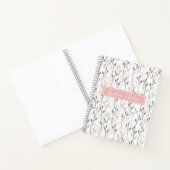 Carnet floral personnalisé "Notes de nom" (Intérieur)