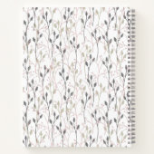Carnet floral personnalisé "Notes de nom" (Dos)