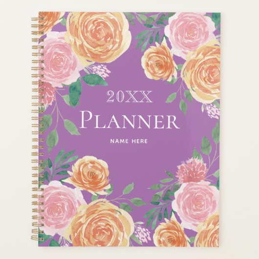 Carnet Floral Planner (Devant)