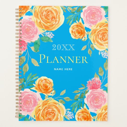Carnet Floral Planner (Devant)