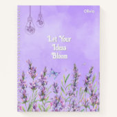 Carnet Floral pourpre (Devant)