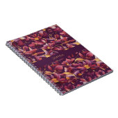 Carnet Floral pourpre- (Côté Droit)