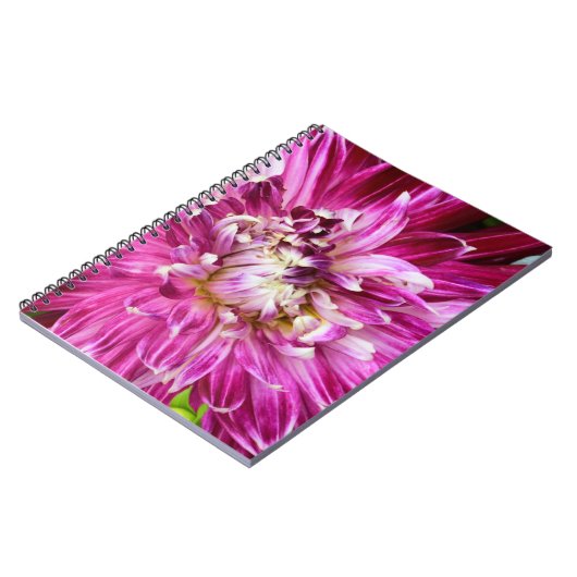 Carnet Floral pourpre (Côté gauche)