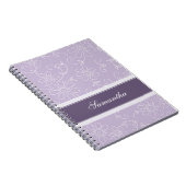 Carnet floral pourpre et blanc nommé fait sur (Côté Droit)