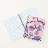 Carnet Floral pourpre minimaliste (Intérieur)