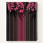 Carnet Floral, rayé, rétro (Dos)