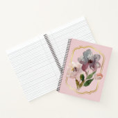 Carnet floral rose (Intérieur)