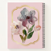 Carnet floral rose (Dos)