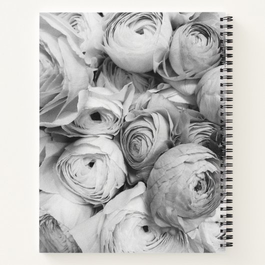 Carnet floral rose (Dos)