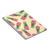 Carnet Floral rose ananas Jaune Arrière - plan (Côté Droit)