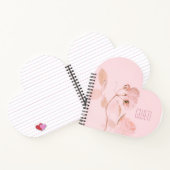 Carnet Floral rose doux Personnalisé (Intérieur)